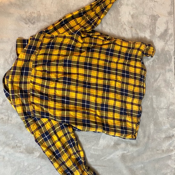 Men’s Small Forever 21 Yellow Flannel - Picture 4 of 4